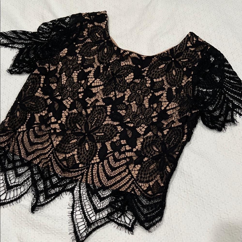 Express Black Lace Women's Blouse